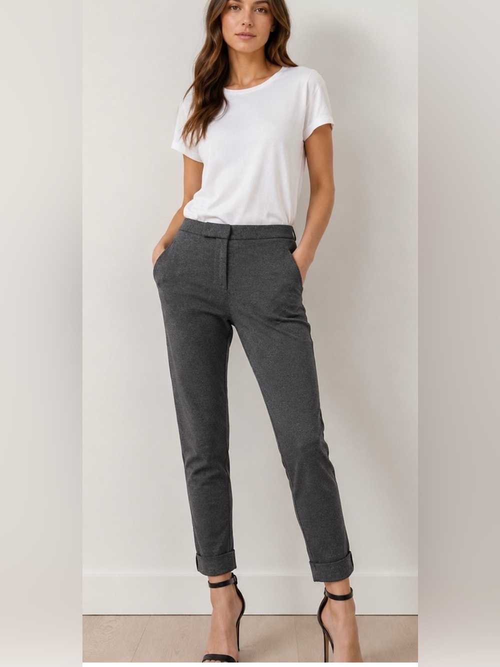ATM Anthony Thomas Melillo Charcoal Ankle Trousers